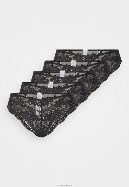 Anna Field kvinner 5 pakke truser svart P266L997