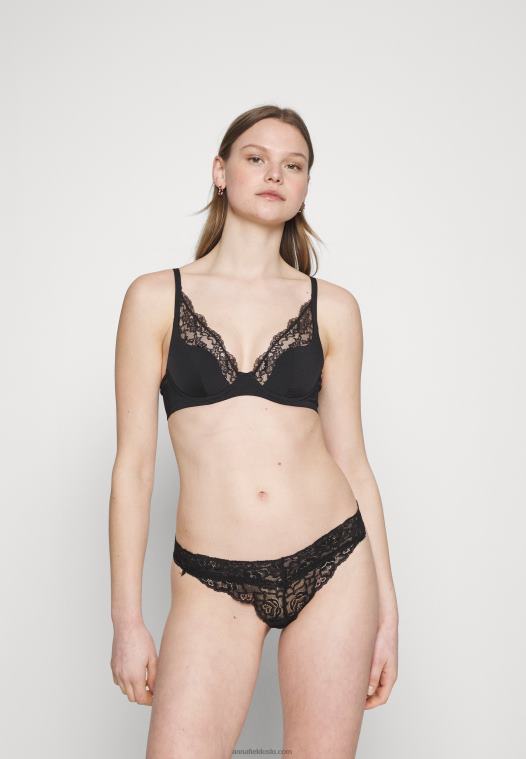 Anna Field kvinner 5-pakning string schwarz/wei/naken P266L961