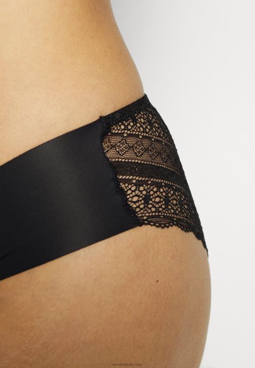 Anna Field kvinner boltre seg 3pp kort truse svart P266L967