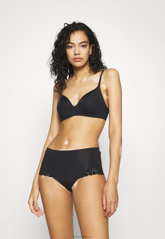 Anna Field kvinner einer 5pps highwaist truser svart P266L968