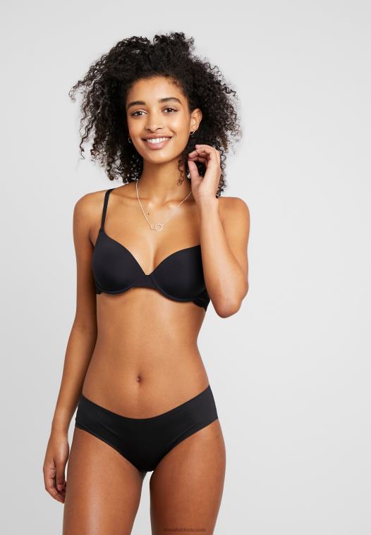 Anna Field kvinner nadine 2pp tshirt bh t-skjorte bh mørk blå/svart P266L935