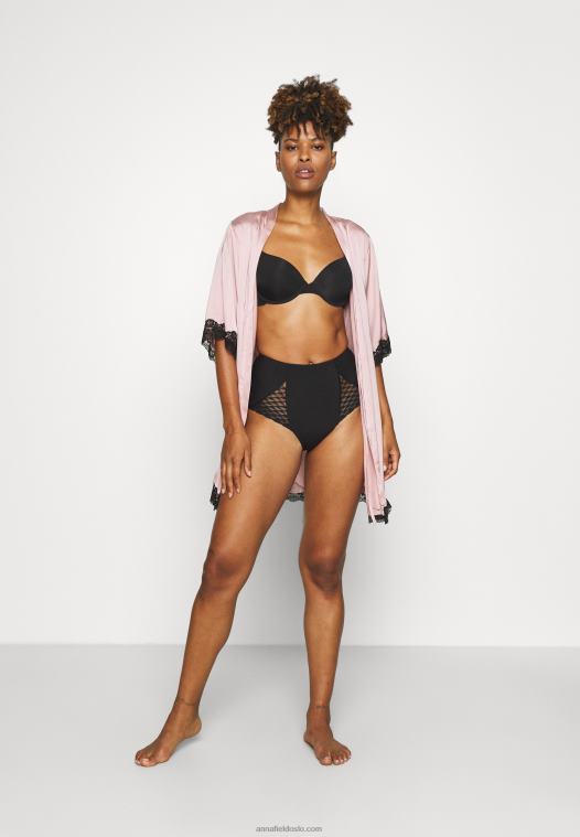 Anna Field kvinner nadine 2pp tshirt bh t-skjorte bh svart P266L929