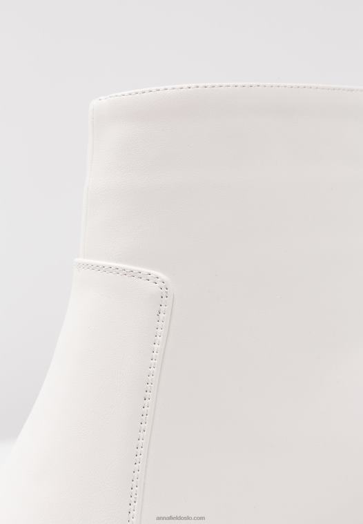 Anna Field kvinner ankelstøvletter hvite P266L1890