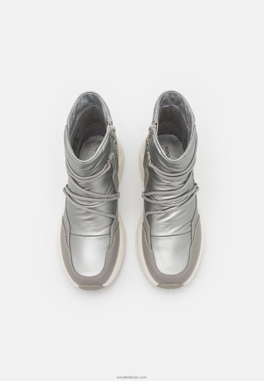 Anna Field kvinner ankelstøvletter i gunmetal P266L1972