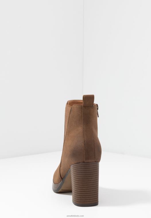 Anna Field kvinner ankelstøvletter konjakk P266L1991