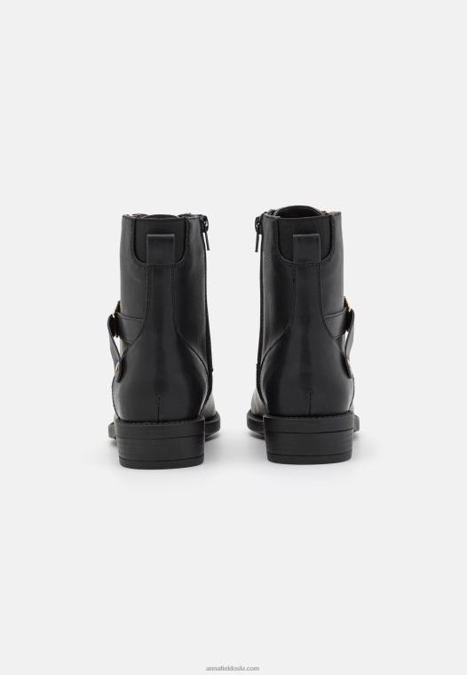 Anna Field kvinner ankelstøvletter med snøre svart P266L2025
