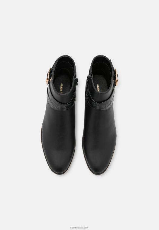 Anna Field kvinner ankelstøvletter svarte P266L1924