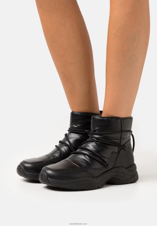Anna Field kvinner ankelstøvletter svarte P266L1969