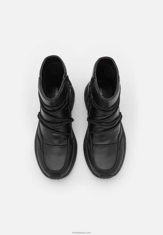 Anna Field kvinner ankelstøvletter svarte P266L1969
