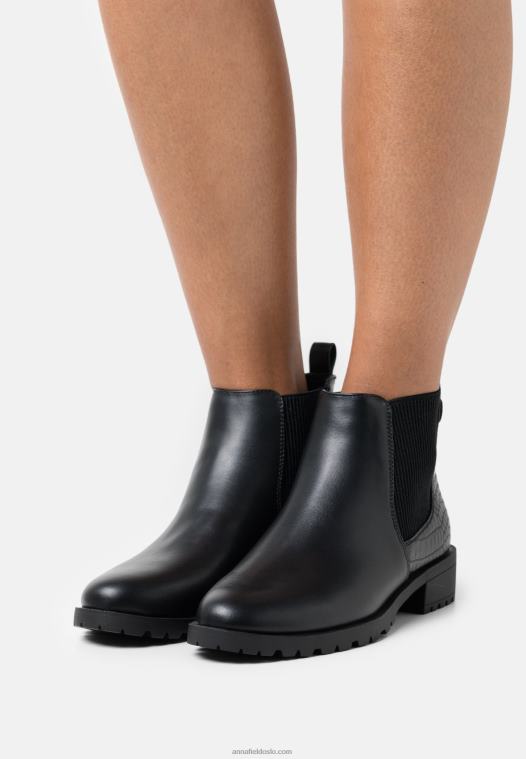 Anna Field kvinner ankelstøvletter svarte P266L1976