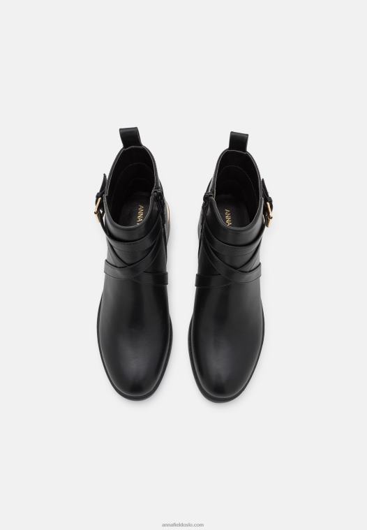 Anna Field kvinner ankelstøvletter svarte P266L2011