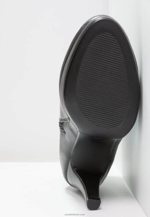 Anna Field kvinner høyhælte ankelstøvletter svarte P266L1918