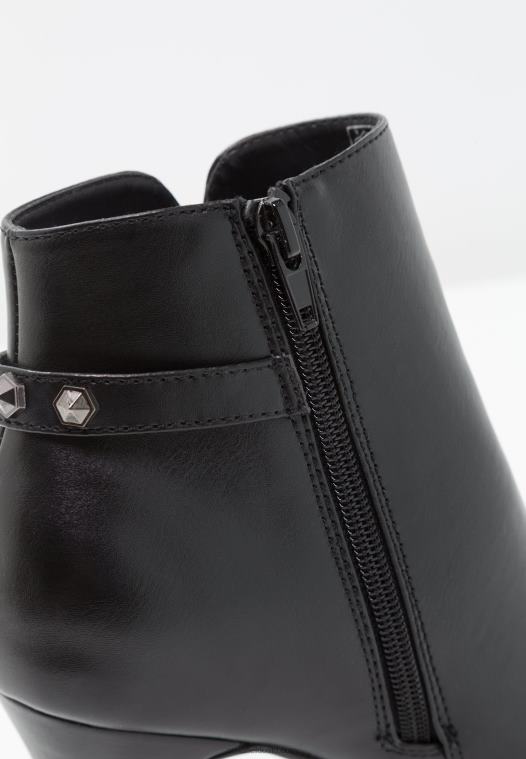 Anna Field kvinner høyhælte ankelstøvletter svarte P266L1918