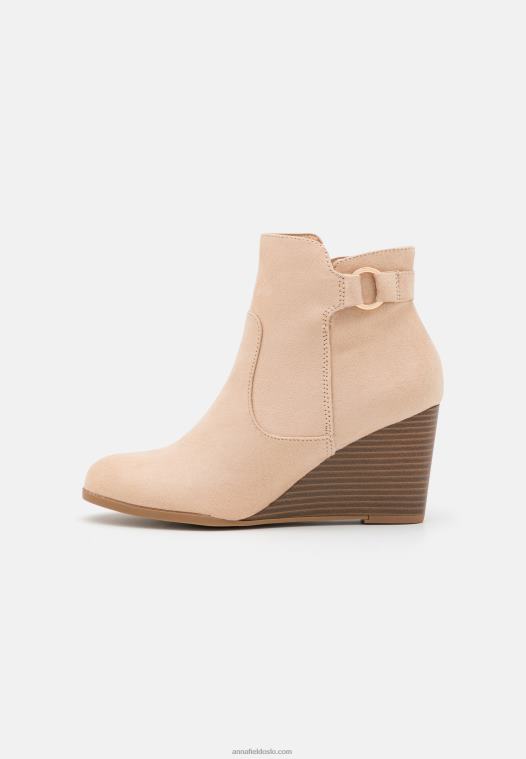 Anna Field kvinner kile ankelstøvletter beige P266L1902