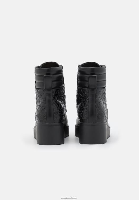 Anna Field kvinner kile ankelstøvletter svart P266L2035