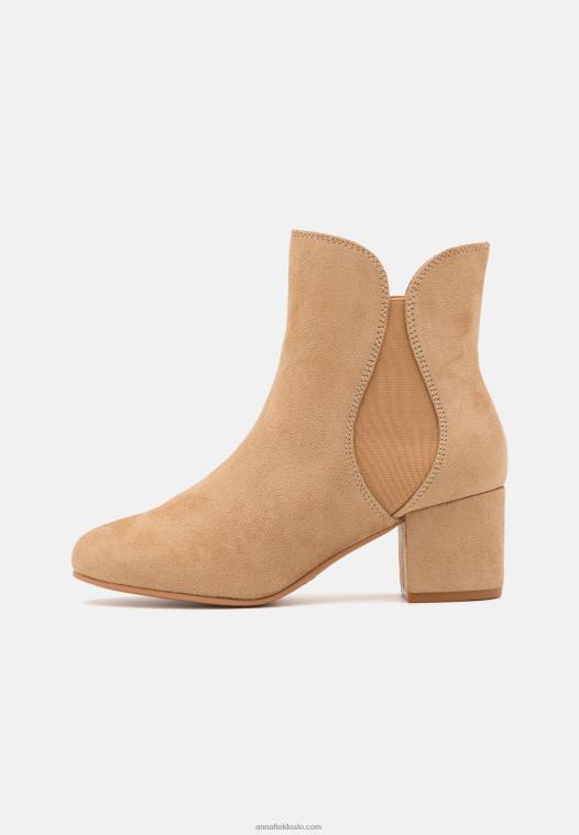 Anna Field kvinner klassiske ankelstøvletter beige P266L1892