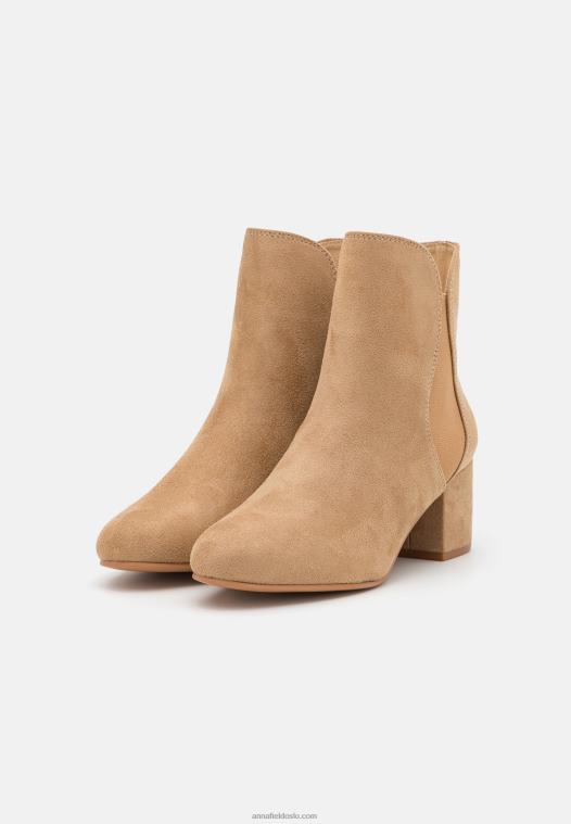 Anna Field kvinner klassiske ankelstøvletter beige P266L1892