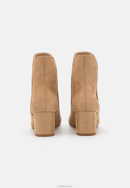 Anna Field kvinner klassiske ankelstøvletter beige P266L1892