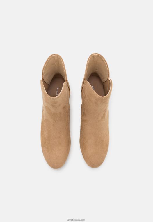 Anna Field kvinner klassiske ankelstøvletter beige P266L1892