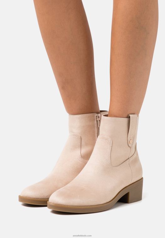 Anna Field kvinner klassiske ankelstøvletter beige P266L1942
