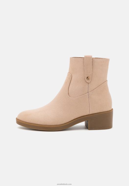 Anna Field kvinner klassiske ankelstøvletter beige P266L1942