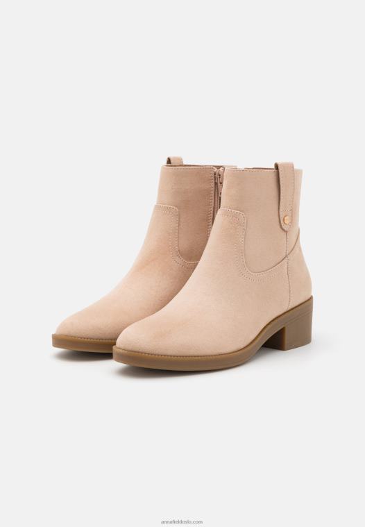 Anna Field kvinner klassiske ankelstøvletter beige P266L1942