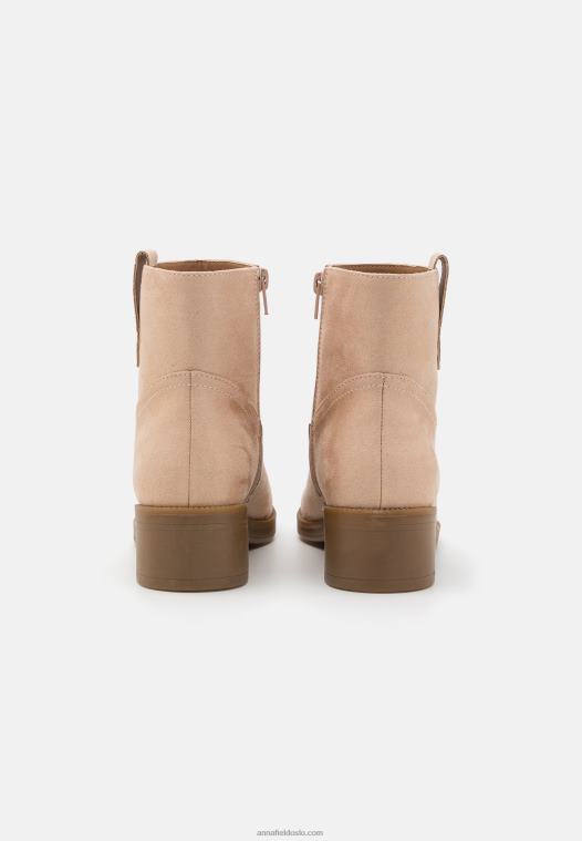 Anna Field kvinner klassiske ankelstøvletter beige P266L1942