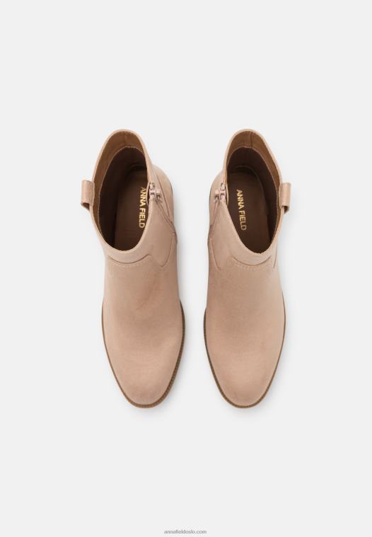Anna Field kvinner klassiske ankelstøvletter beige P266L1942