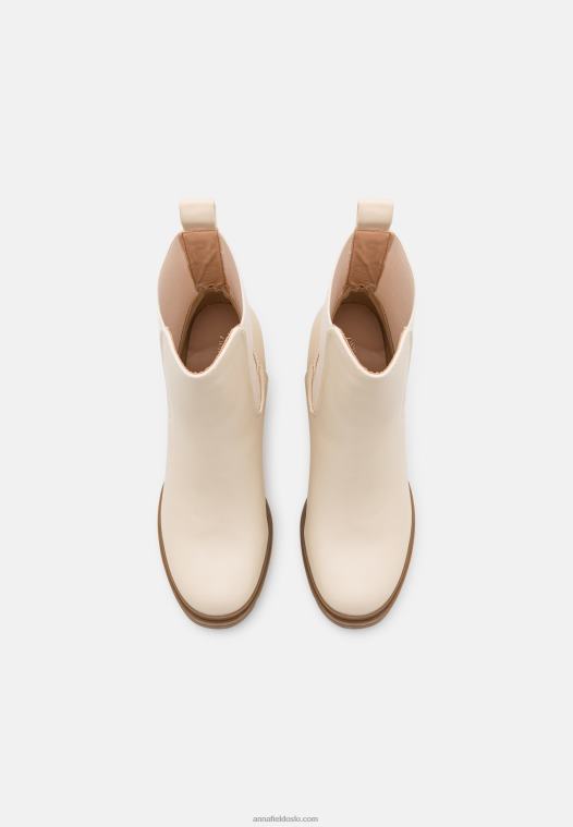 Anna Field kvinner klassiske ankelstøvletter beige P266L1949
