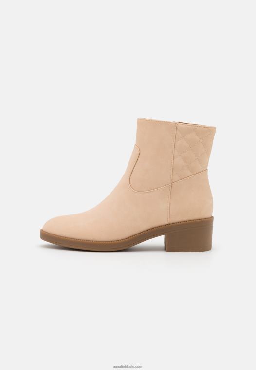 Anna Field kvinner klassiske ankelstøvletter beige P266L1961