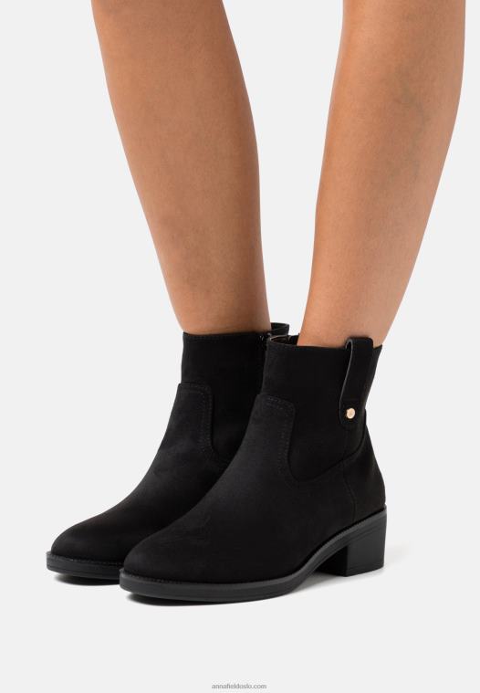 Anna Field kvinner klassiske ankelstøvletter svart P266L1896