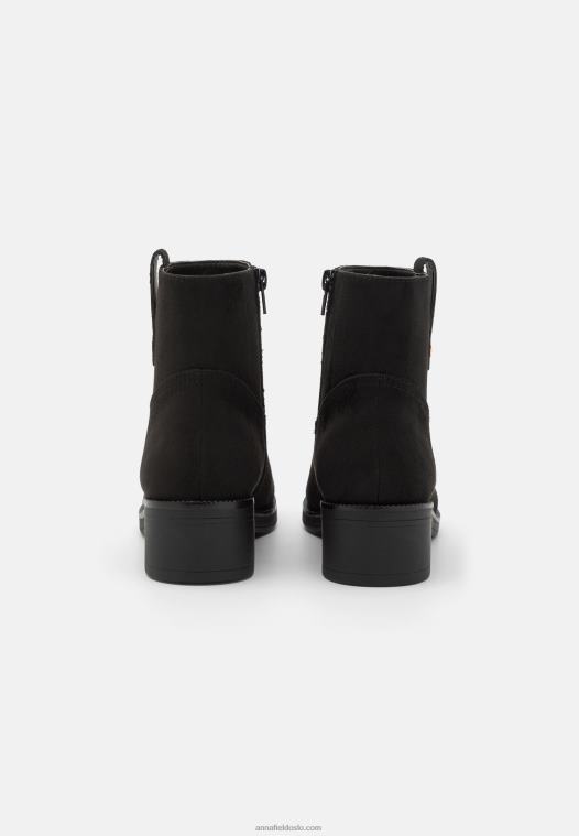 Anna Field kvinner klassiske ankelstøvletter svart P266L1896