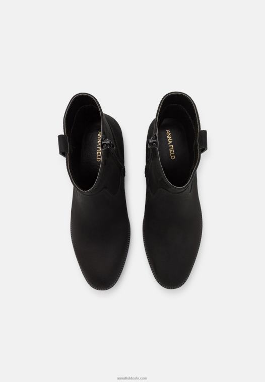 Anna Field kvinner klassiske ankelstøvletter svart P266L1896