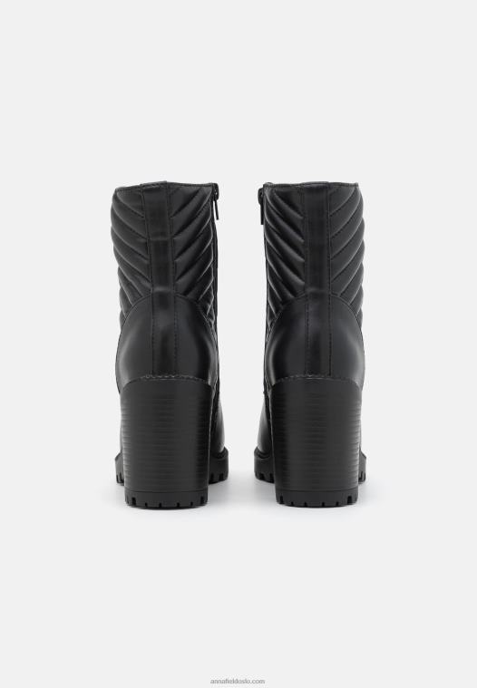 Anna Field kvinner klassiske ankelstøvletter svart P266L1909