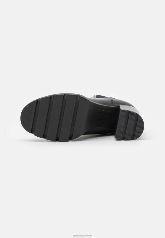 Anna Field kvinner klassiske ankelstøvletter svart P266L1917