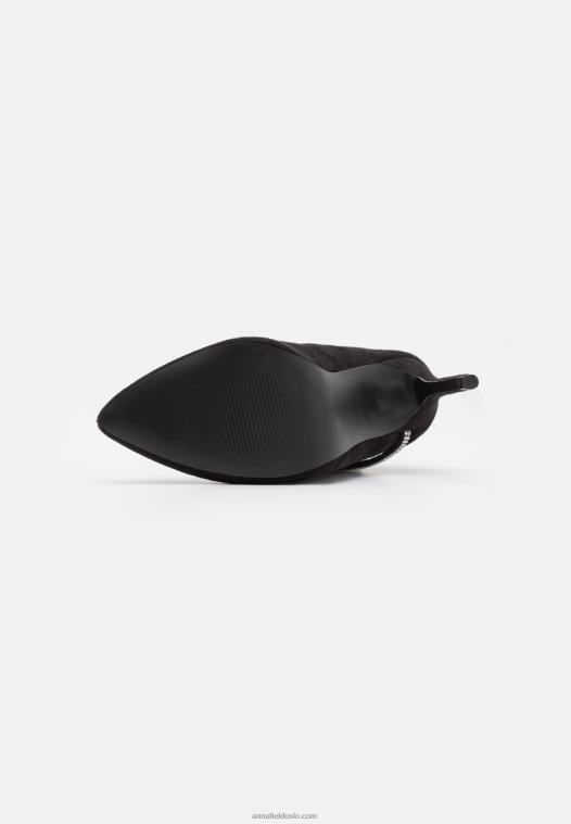 Anna Field kvinner klassiske ankelstøvletter svart P266L1939