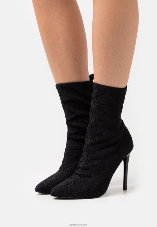 Anna Field kvinner klassiske ankelstøvletter svart P266L1944