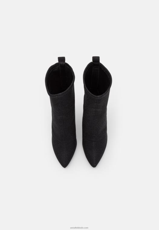 Anna Field kvinner klassiske ankelstøvletter svart P266L1944