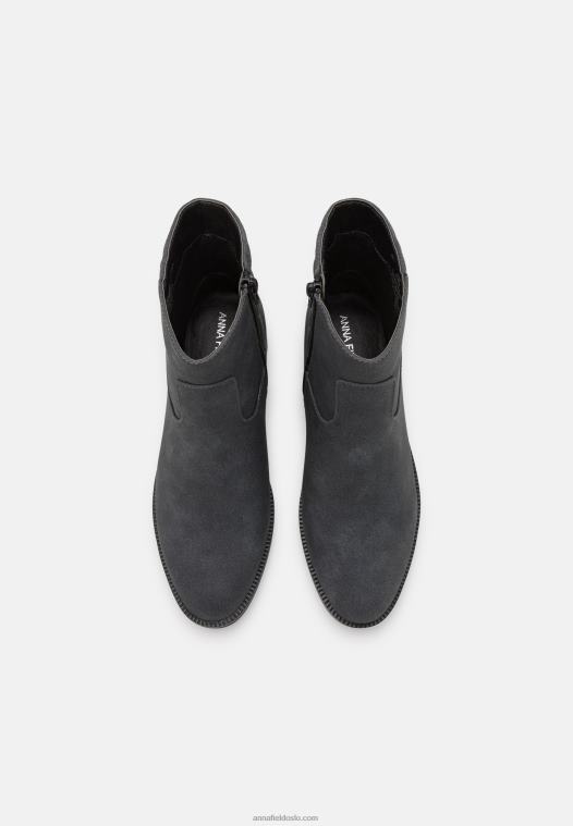 Anna Field kvinner klassiske ankelstøvletter svart P266L1954