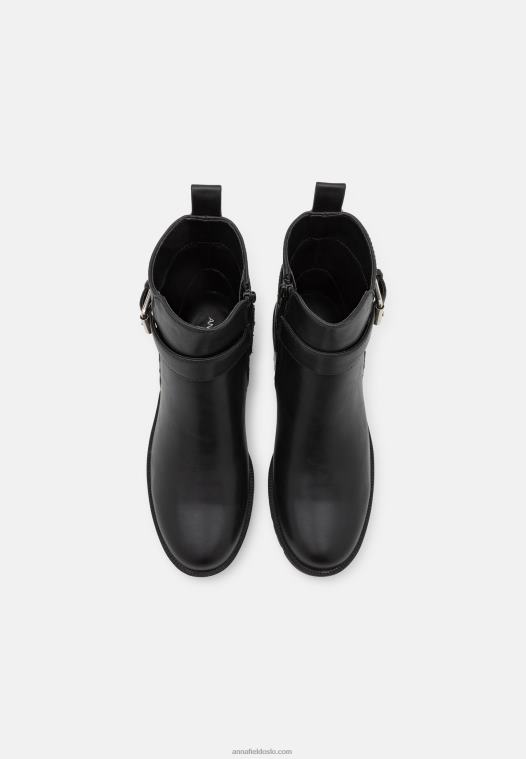 Anna Field kvinner klassiske ankelstøvletter svart P266L1967