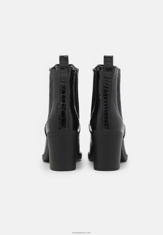 Anna Field kvinner klassiske ankelstøvletter svart P266L1970