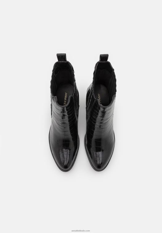 Anna Field kvinner klassiske ankelstøvletter svart P266L1970