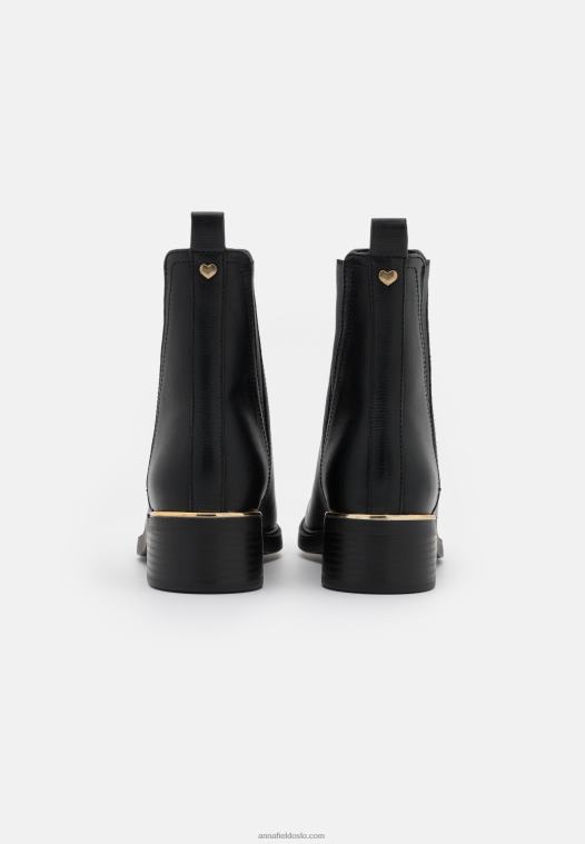 Anna Field kvinner klassiske ankelstøvletter svart P266L2006