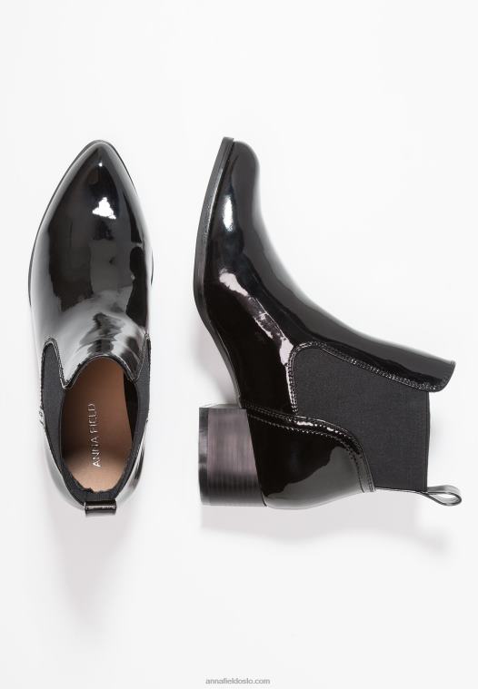 Anna Field kvinner klassiske ankelstøvletter svart P266L2007