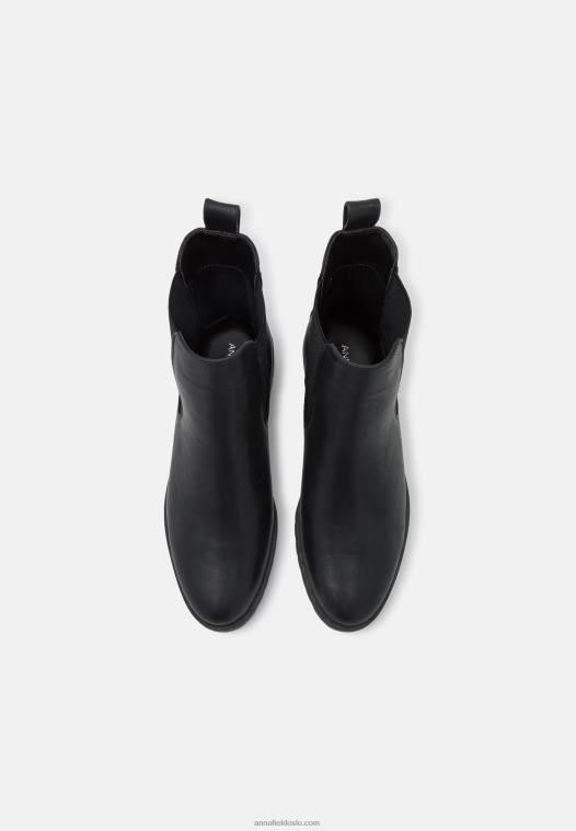 Anna Field kvinner klassiske ankelstøvletter svart P266L2009