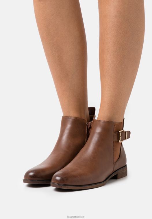 Anna Field kvinner komfortable ankelstøvletter konjakk P266L1899