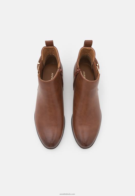 Anna Field kvinner komfortable ankelstøvletter konjakk P266L1899