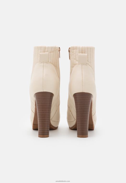 Anna Field kvinner plattform ankelstøvletter offwhite P266L2058