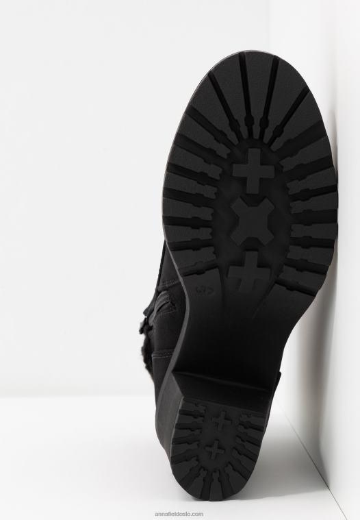 Anna Field kvinner vinterstøvelplattform ankelstøvletter svart P266L2044