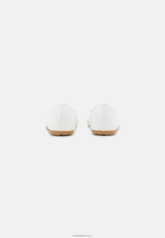 Anna Field kvinner 2 pakke ballettpumper sort/hvit P266L2101